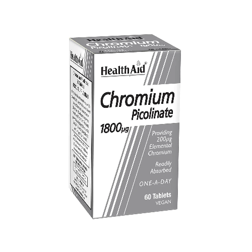 HealthAid Chromium Picolinate 200g 60 Tablets