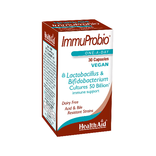 HealthAid ImmuProbio (50 billion) + FOS 30 Capsules