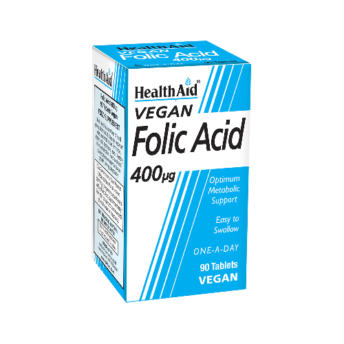 HealthAid Folic Acid 400µg 90 Tablets