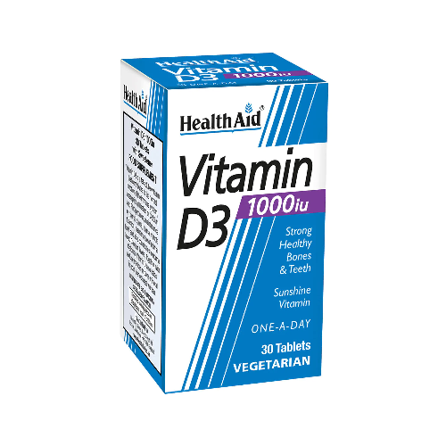 HealthAid Vitamin D3 1000iu (Cholecalciferol) 30 Tablets