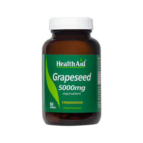 HealthAid Grapeseed 5000mg Equivalent 60 Tablets