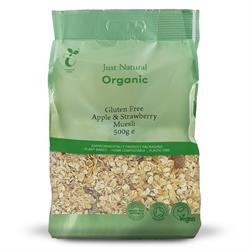 Just Natural Gluten Free - Org GF Apple &amp; Strawb Muesli