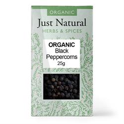 Just Natural Herbs - Org Peppercorns Black Box
