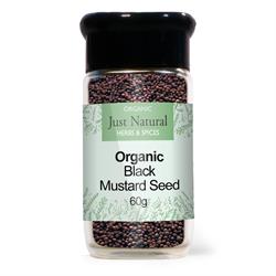 Just Natural Herbs - Org Mustard Seed Brown Jar