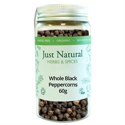Just Natural Herbs - Org Peppercorns Black Jar