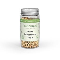 Just Natural Herbs - Org Peppercorns White Jar