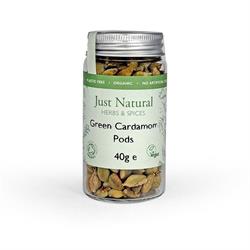 Just Natural Herbs - Org Cardamom Pods Jar