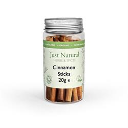 Just Natural Herbs - Org Cinnamon Ceylon Sticks Jar