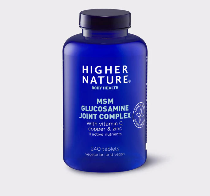 Higher Nature MSM Glucosamine Joint Complex 240 Tabs