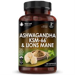 New Leaf Products - Ashwagandha &amp; Lions Mane