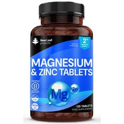 New Leaf Products - Magnesium &amp; Zinc Tablets