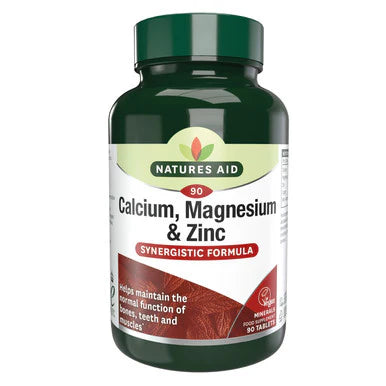 Natures Aid Calcium, Magnesium & Zinc 90 Tablets