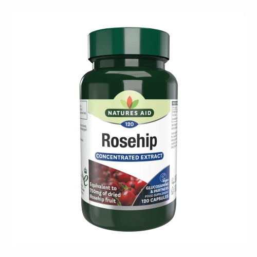 Natures Aid Rosehip 750mg 120 Vcaps