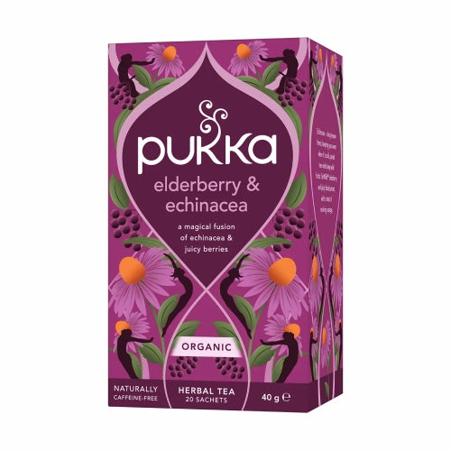 Pukka Organic Elderberry & Echinacea 20 Tea Bags