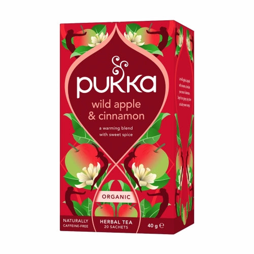 Pukka Organic Wild Apple & Cinnamon 20 Tea Bags
