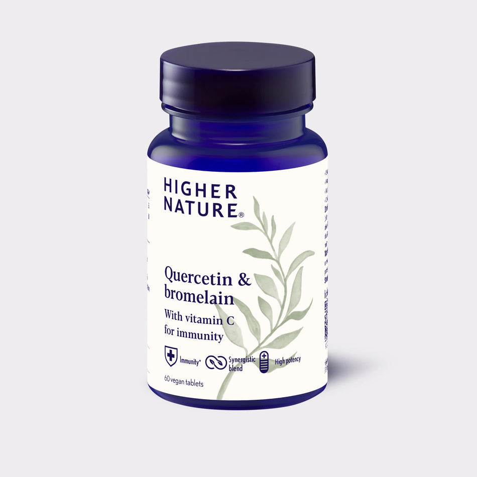 Higher Nature Quercetin & Bromelain 60 Capsules