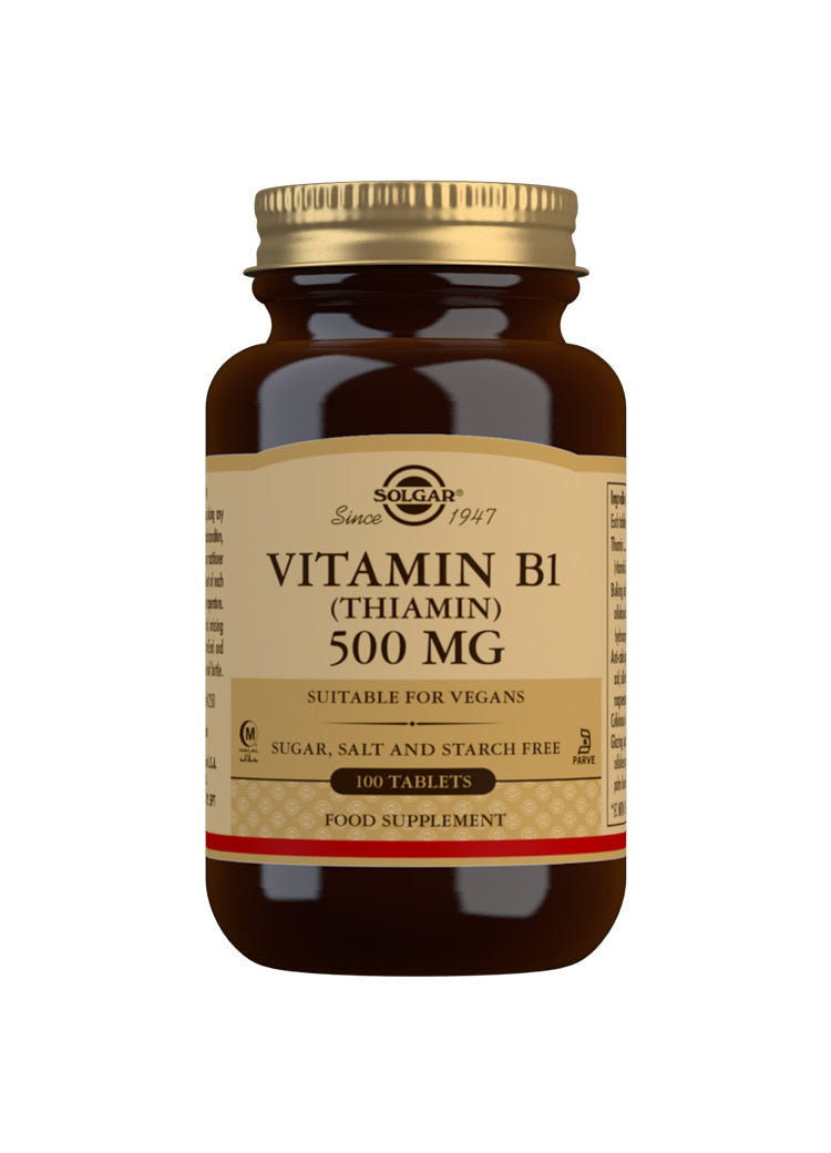Solgar Vitamin B1 (Thiamin) 500 mg 100 Tablets