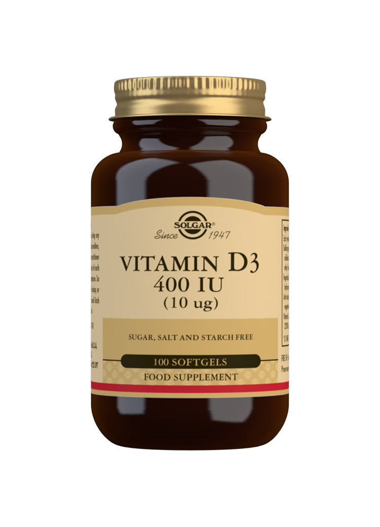 Solgar Vitamin D3 400 IU (10 mcg) 100 Softgels