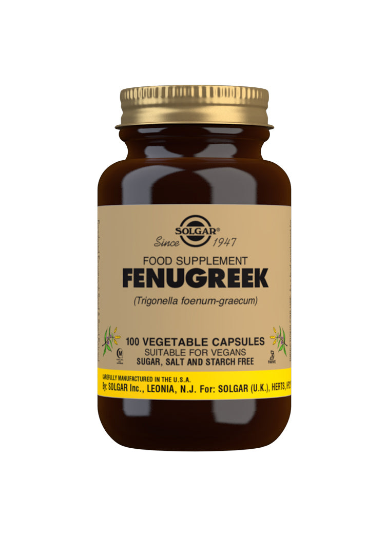 Solgar Fenugreek 100 Vegetable Capsules