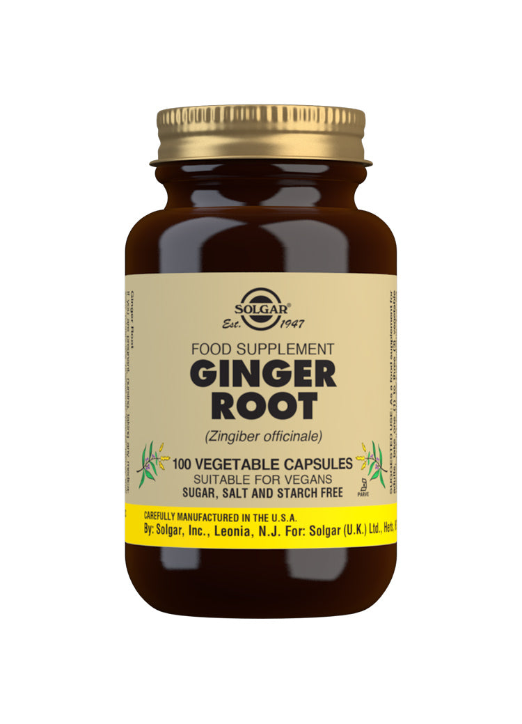 Solgar Ginger Root 100 Vegetable Capsules