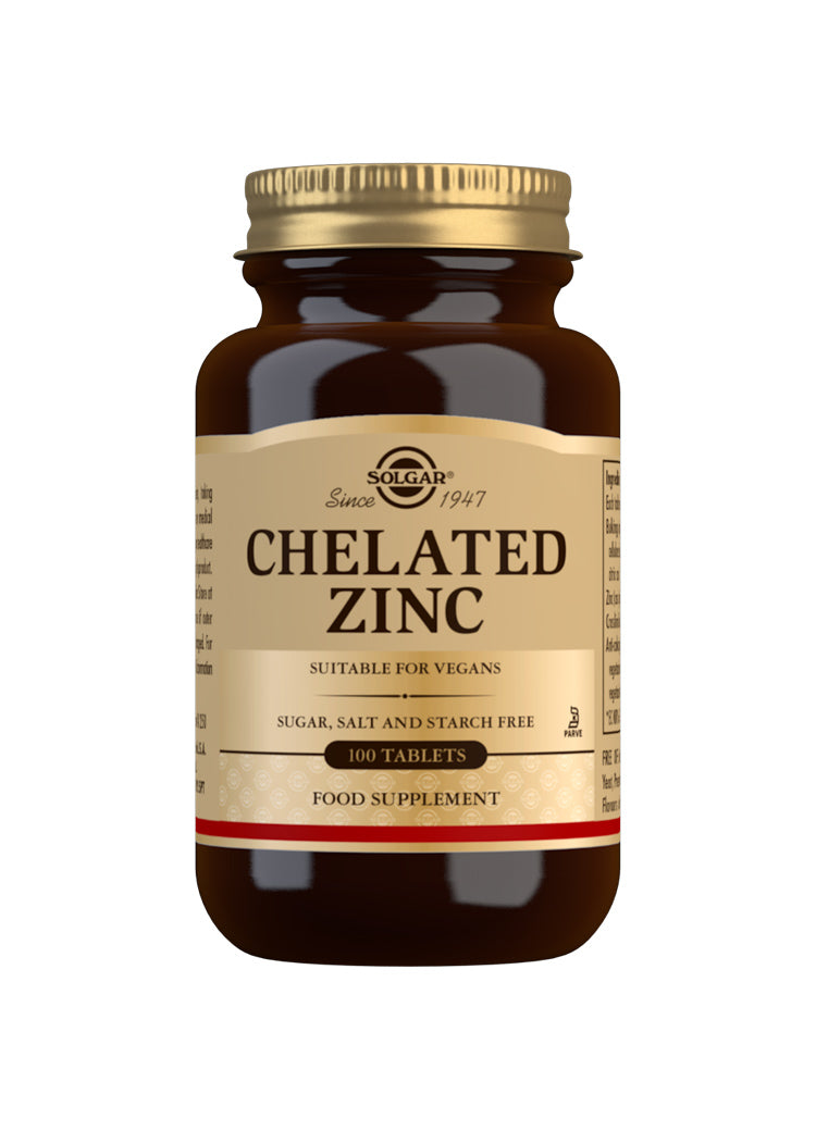 Solgar Chelated Zinc 100 Tablets