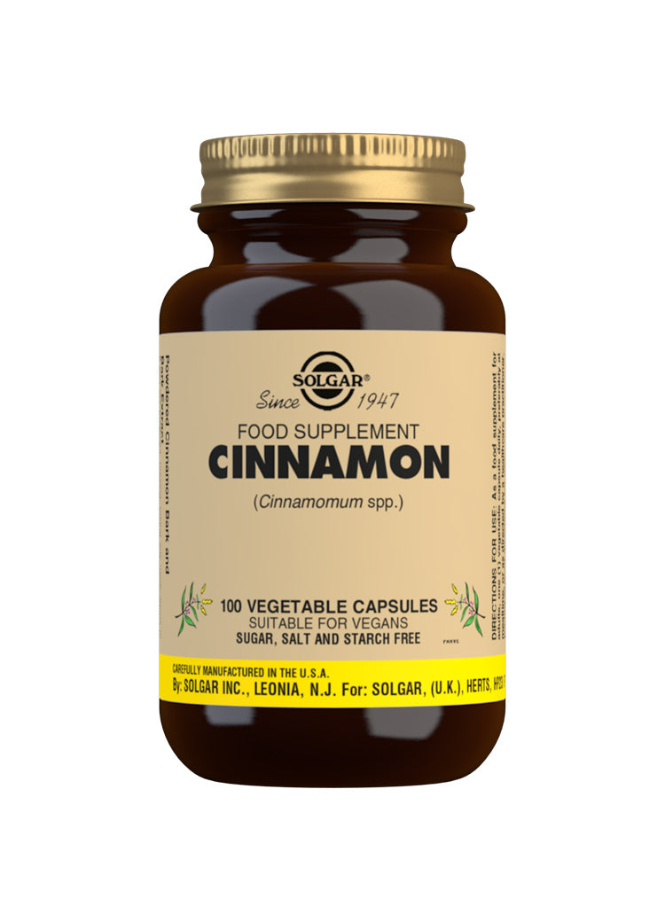 Solgar Cinnamon 100 Vegetable Capsules