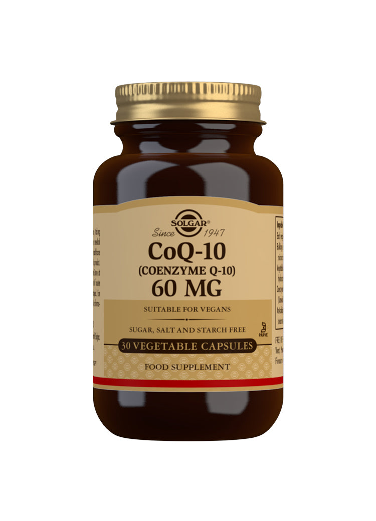 Solgar CoQ-10 (Coenzyme Q-10) 60 mg 30 Vegetable Capsules