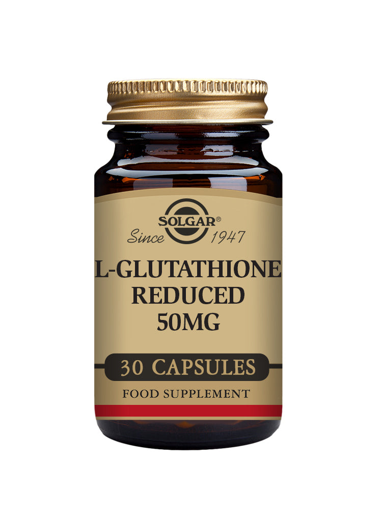 Solgar L-Glutathione Reduced 50mg 30 Vegetable Capsules
