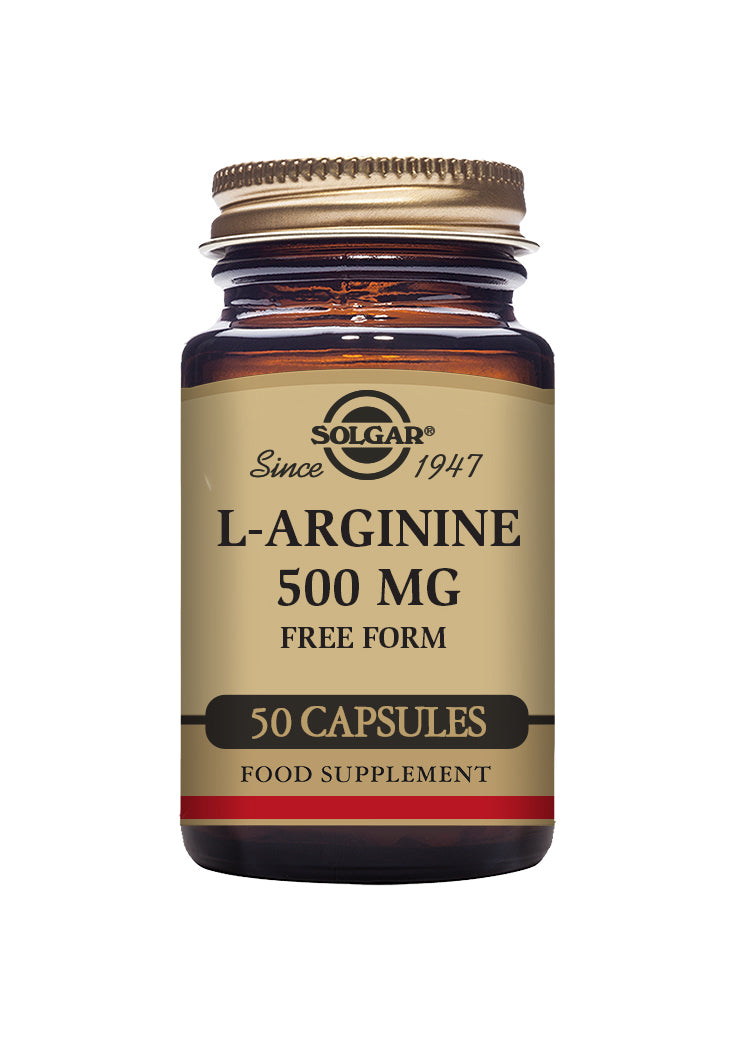 Solgar L-Arginine 500mg 50 Vegetable Capsules