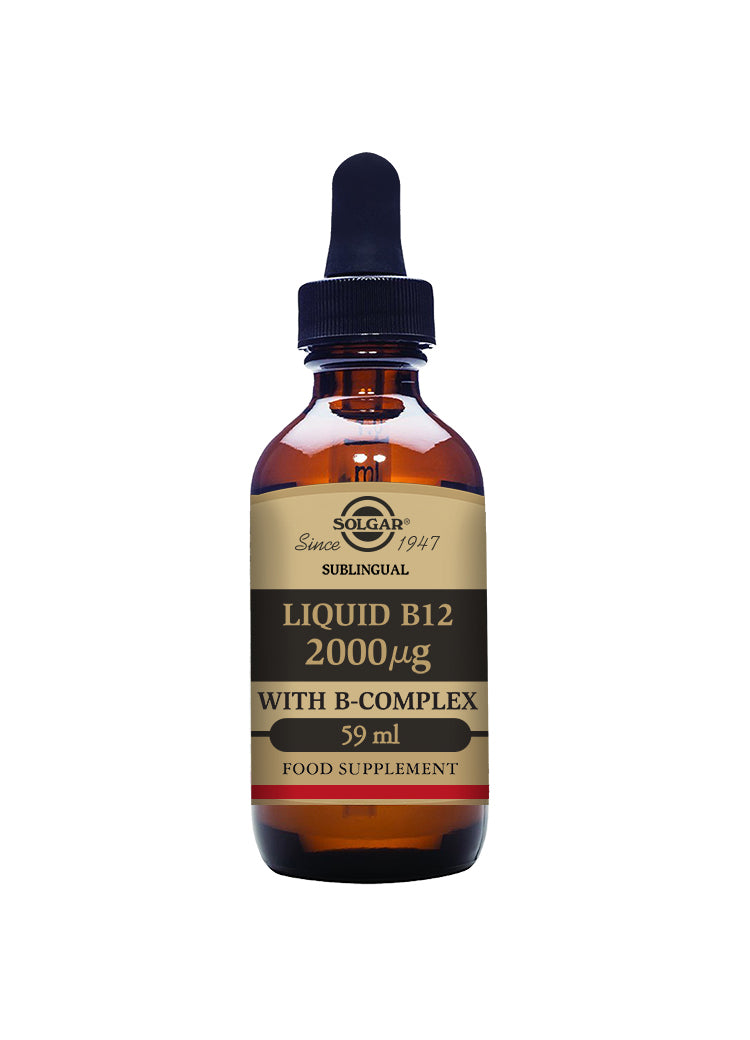 Solgar B12 2000mg with B-Complex 59ml Liquid
