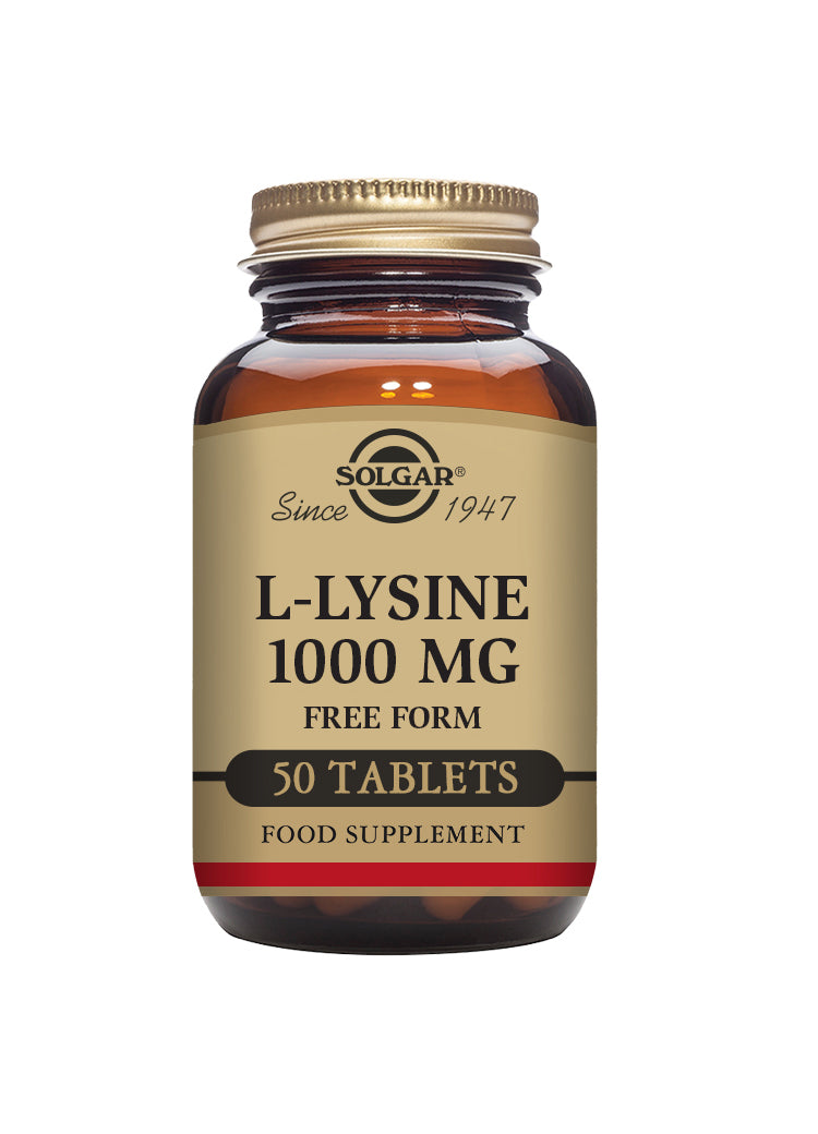 Solgar L-Lysine 1000mg 50 Tablets