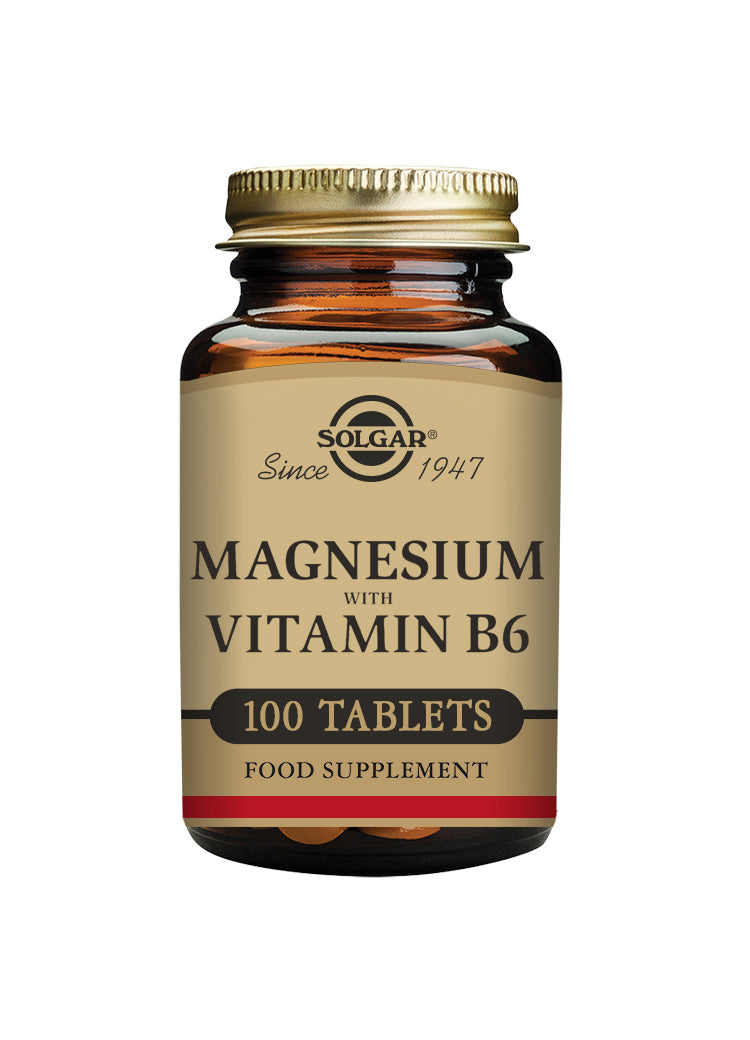 Solgar Magnesium With Vitamin B6 100 Tablets