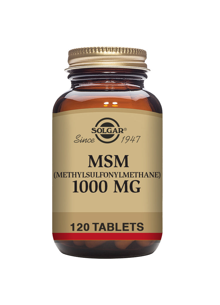 Solgar MSM 1000mg 120 Vegan Tablets