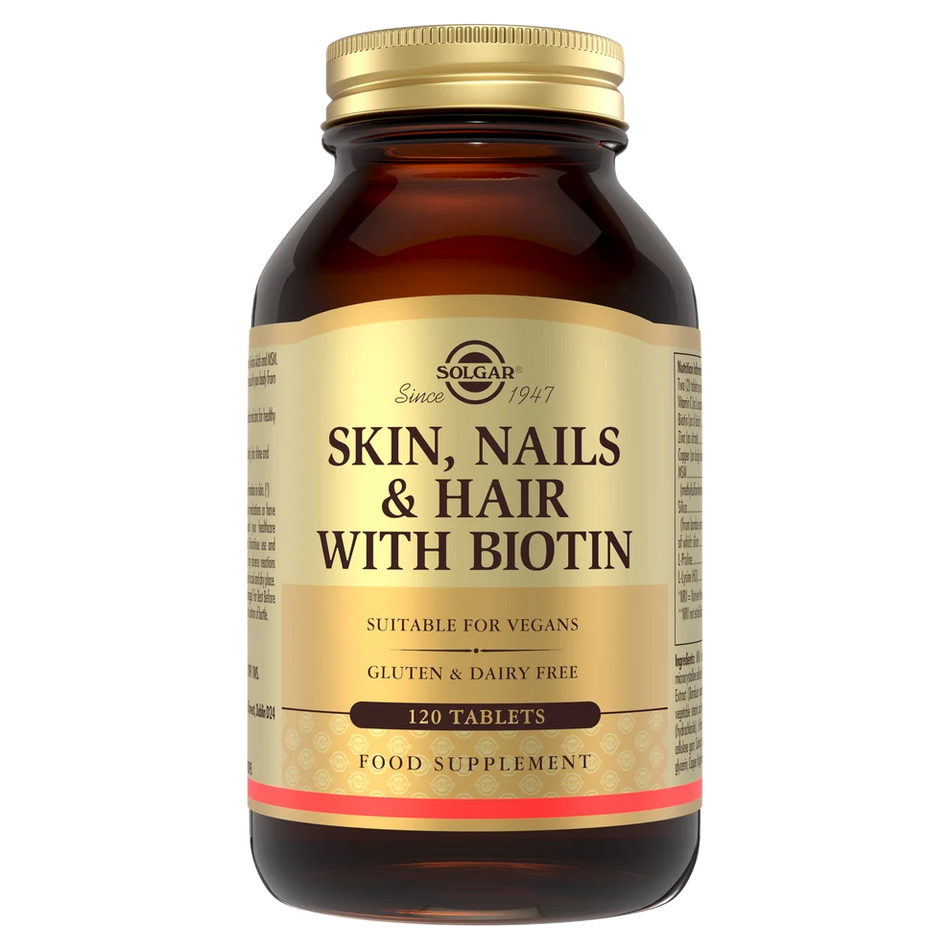 Solgar Skin, Nails & Hair Formula with Biotin 120 Tablets