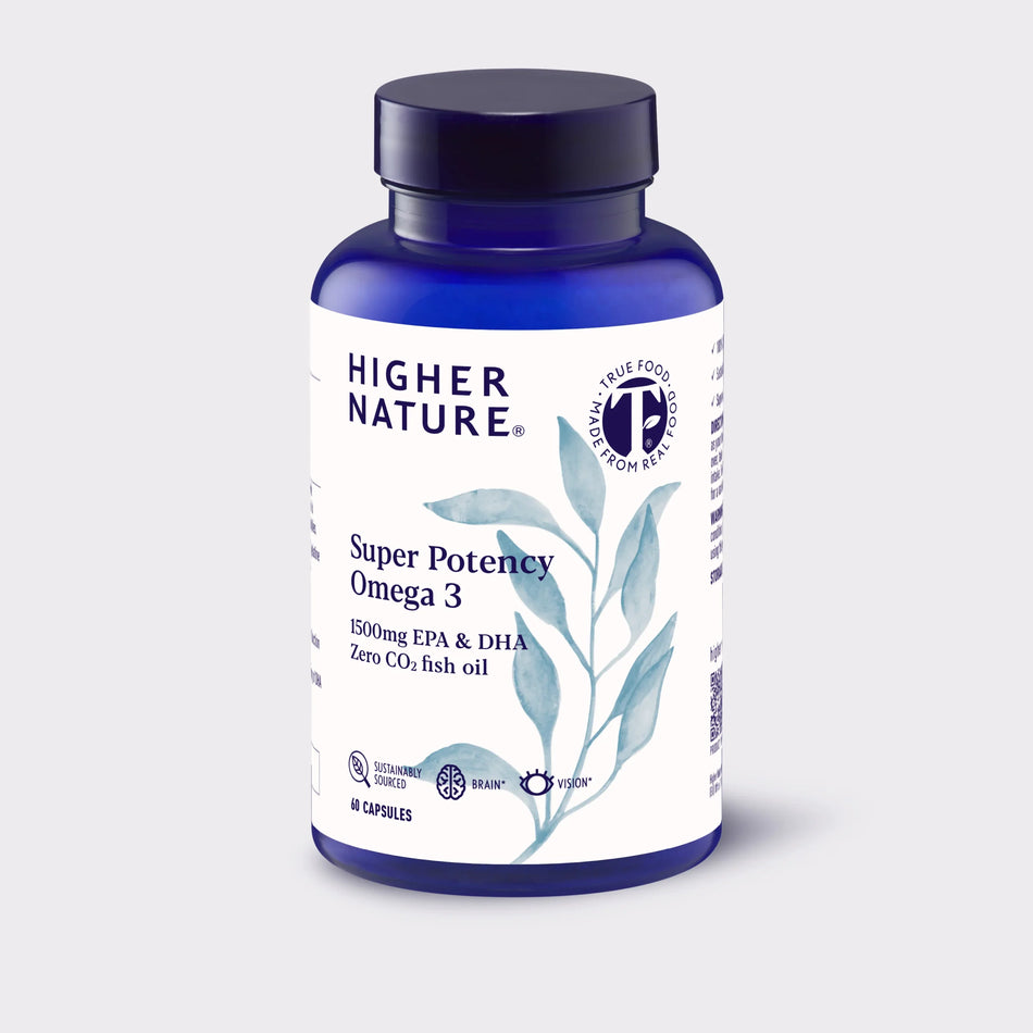 Higher Nature Super Potency Omega 3 60 Capsules