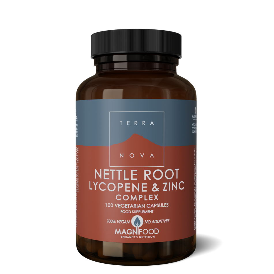 Terranova Nettle Root Lycopene & Zinc Complex 100 Vegetarian Capsules