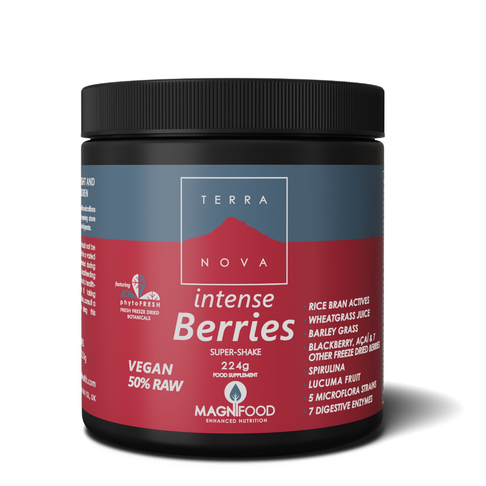 Terra Nova Intense Berries Super Shake 224g Vegan 50% Raw