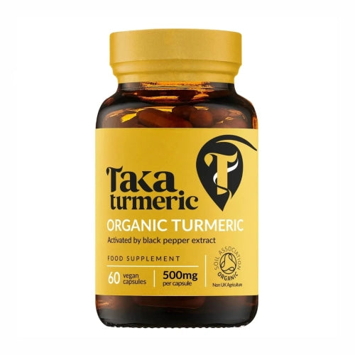Taka Turmeric Organic Turmeric with Black Pepper Extract 60 Capsules