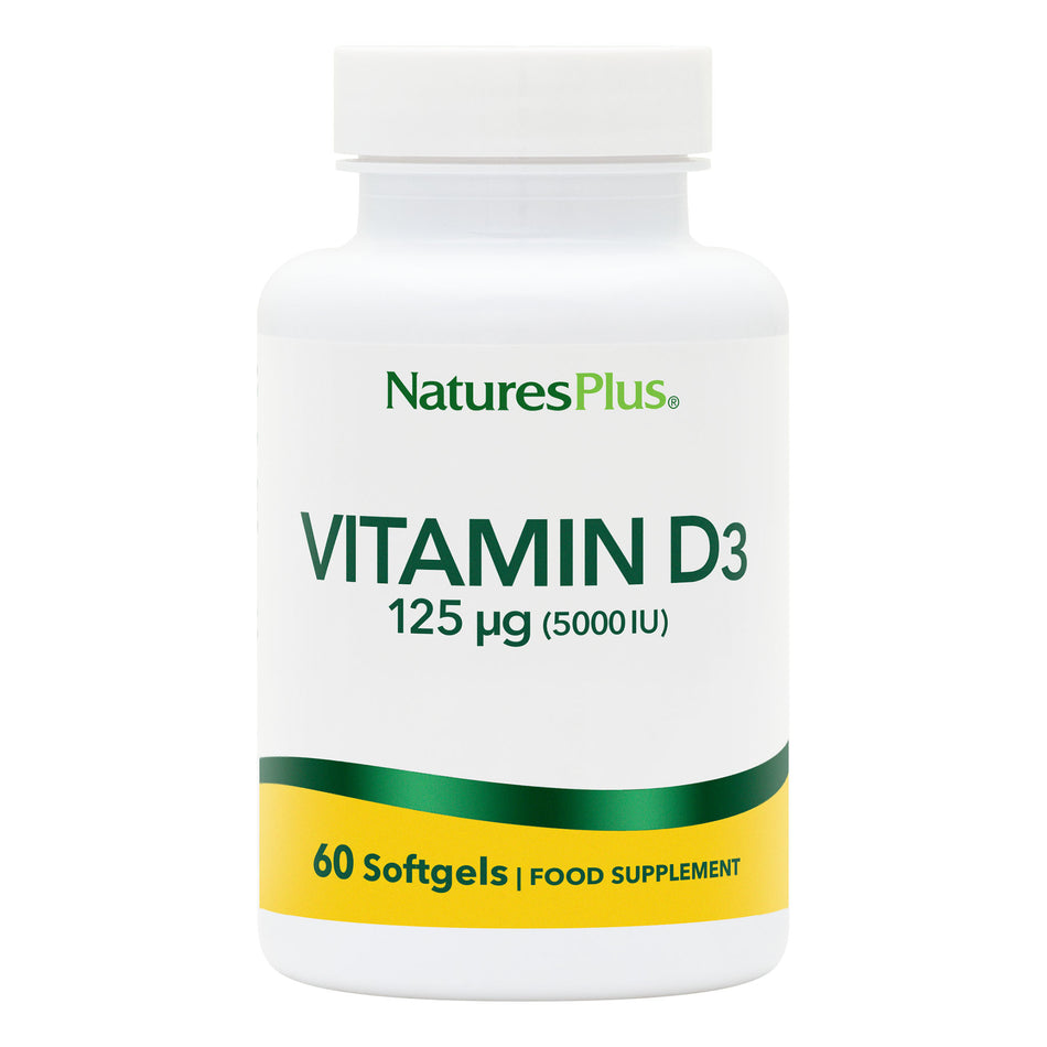 Natures Plus Vitamin D3 5000iu 60 Softgel