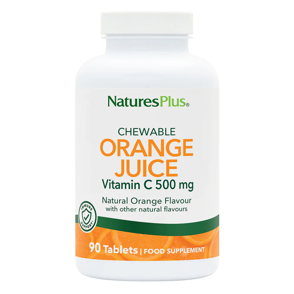 Natures Plus Orange Juice Vitamin C 500 mg 90 Tablets Chewable