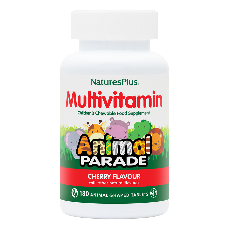 Natures Plus Animal Parade Natural Cherry 180 Chewable Animal Shape Tablets