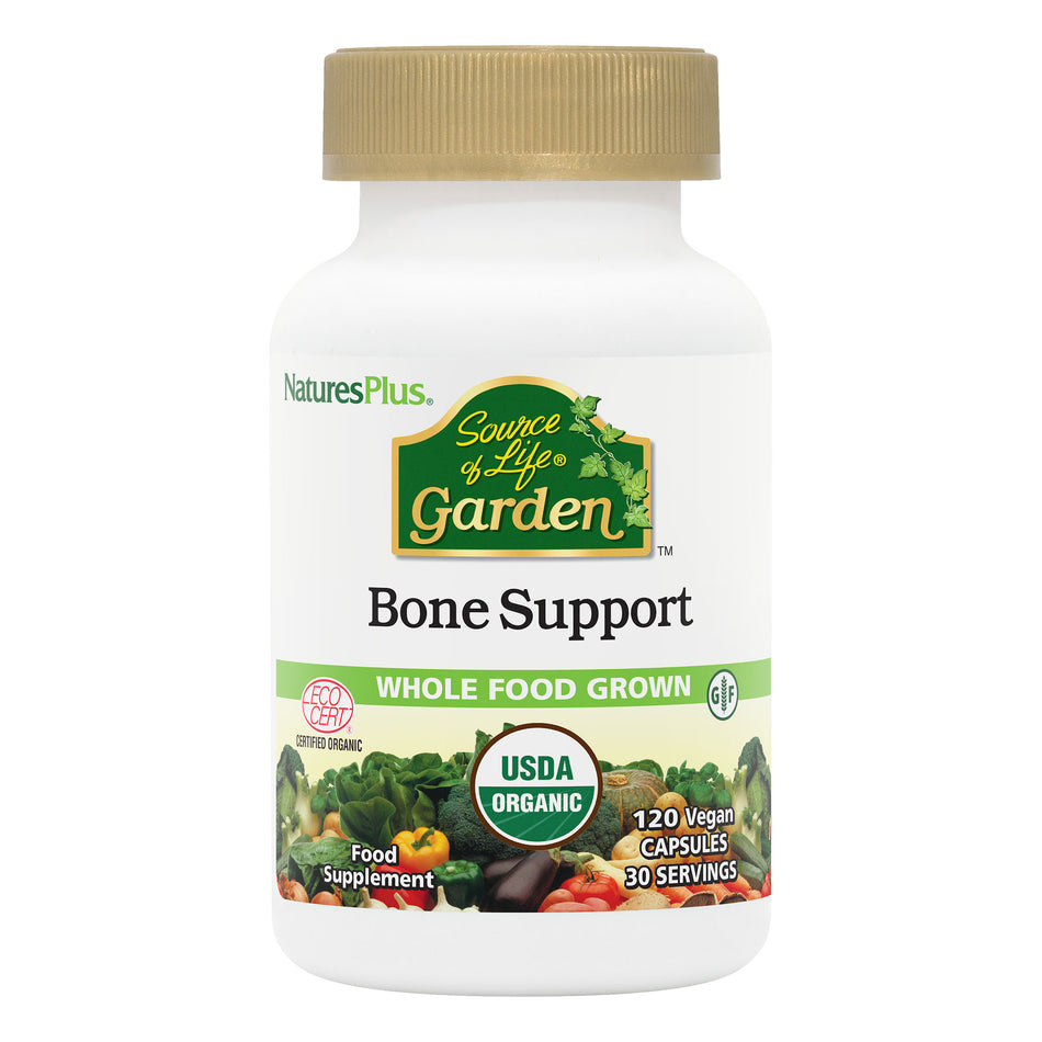 Natures Plus Source of Life Garden Bone Support 120 Vegan Capsules