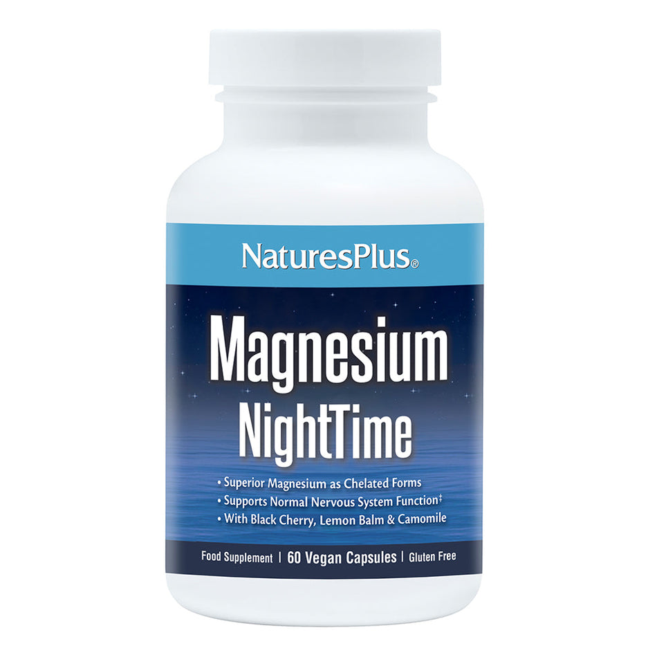 NaturesPlus KalmAssure Magnesium NightTime 60 Vegan Capsules