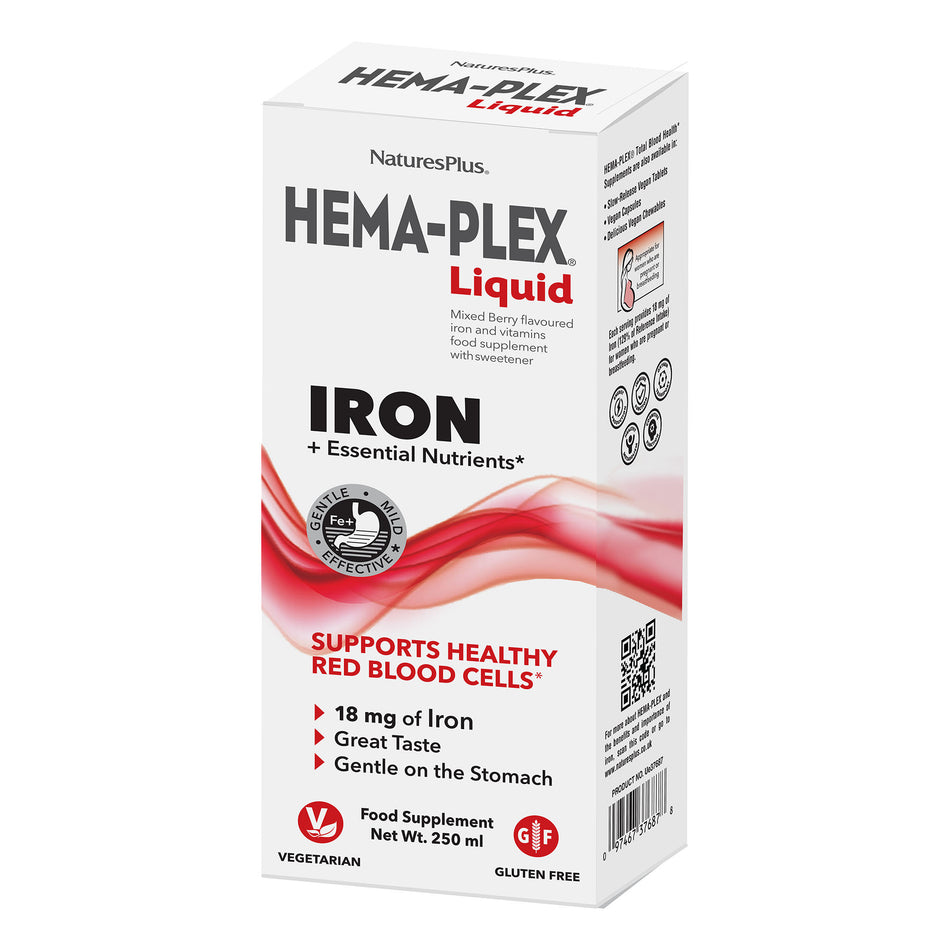 Natures Plus Hema-Plex Liquid Iron Vegan 250ml