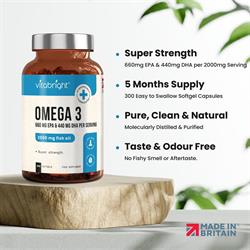 Vitabright - Omega 3 Softgels - 2000mg