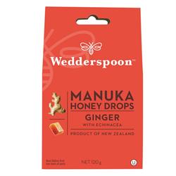 Wedderspoon - Manuka Honey Drops Ginger