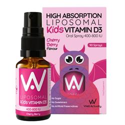 Well Actually - Lipo Child Vit D Spray Cherry