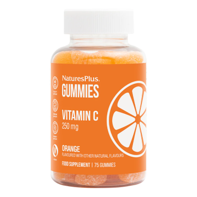 Natures Plus Vitamin C 250mg Orange Flavoured 75 Vegan Gummies