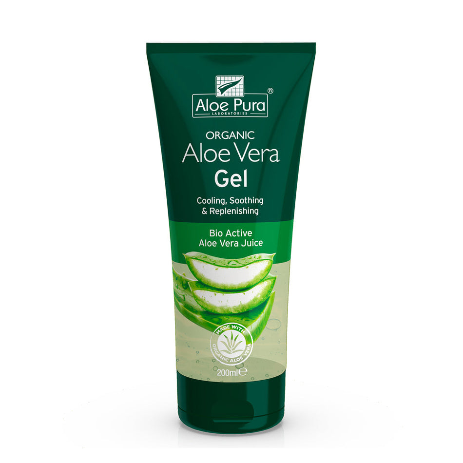 Aloe Pura Organic Aloe Vera Gel Cooling, Soothing & Replenshing 200ml