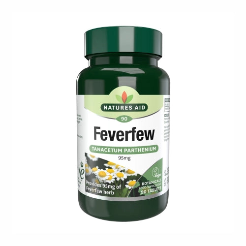 Natures Aid Feverfew 95mg 90 Tablets
